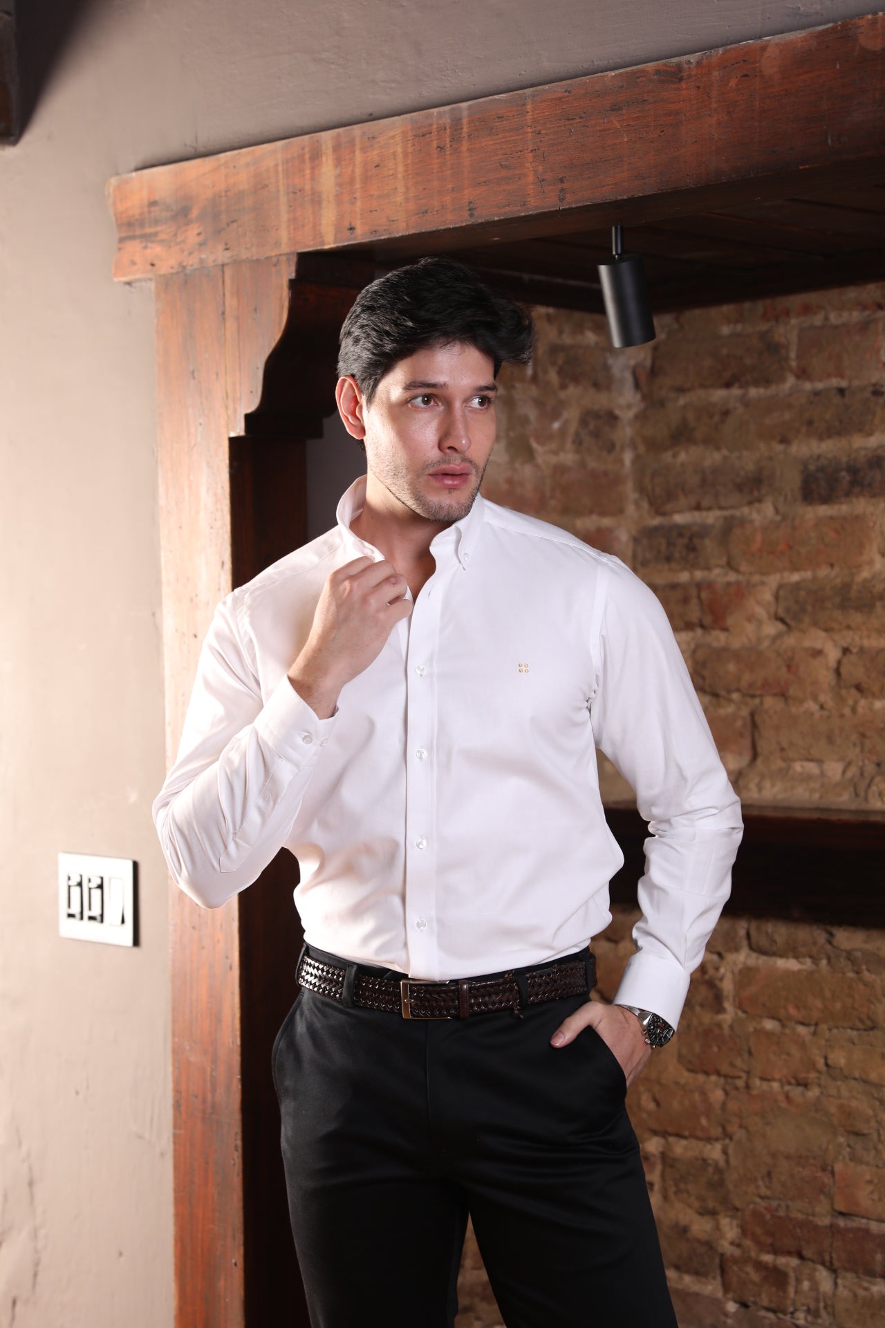 Camisa Oxford ML Boa Blanca BD L-YLW